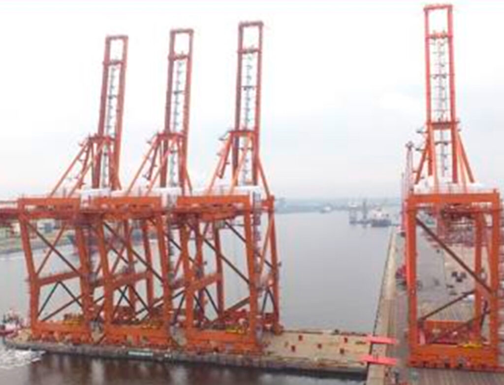 transport sts cranes project sea transportation of assembled cranes